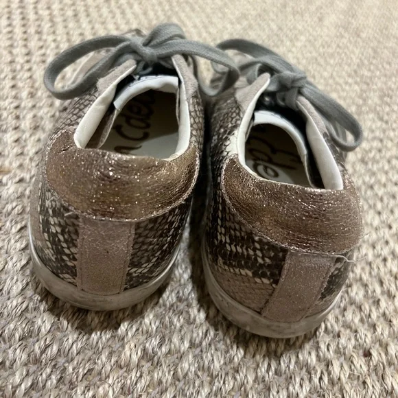 Sam Edelman Snakeskin Sneakers with Gray Laces size 6.5 - Picture 5 of 5